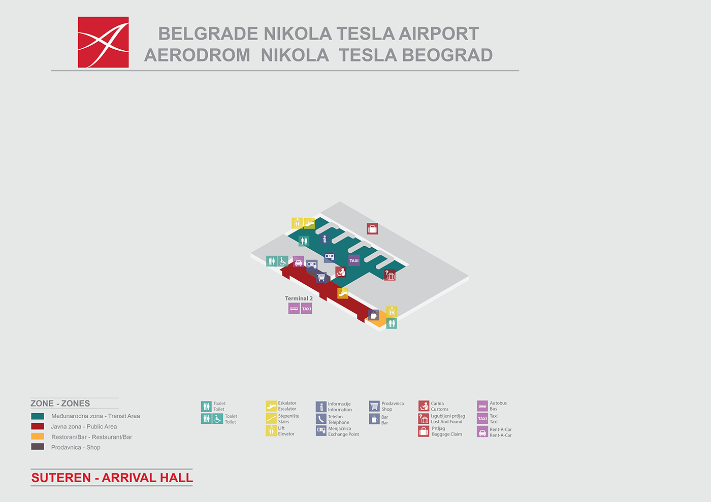 Mapa-suterena-aerodroma -Nikola-Tesla