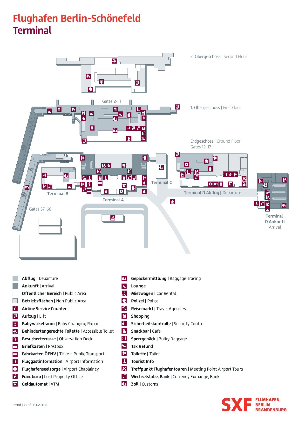 Mapa aerodroma Šenefeld