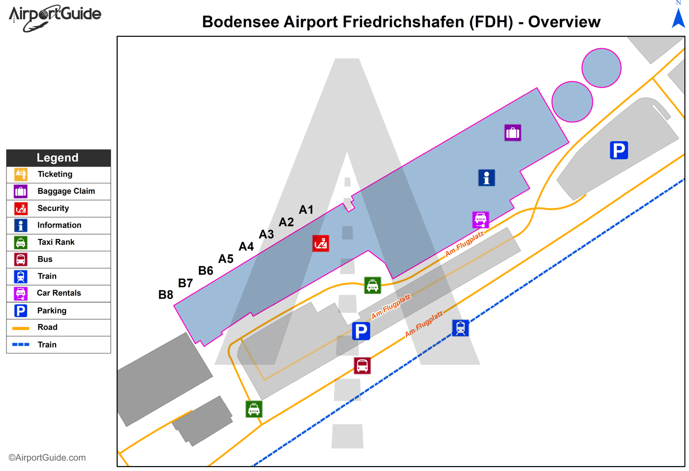 Mapa aerodroma Bodensee