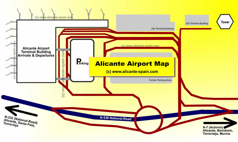 Mapa-aerodroma-Alikante-Elce