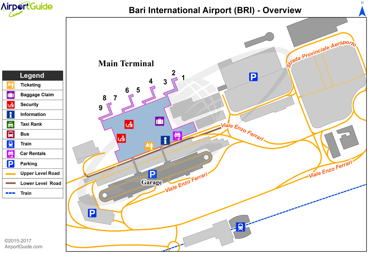 Mapa aerodroma Karol Vojtila