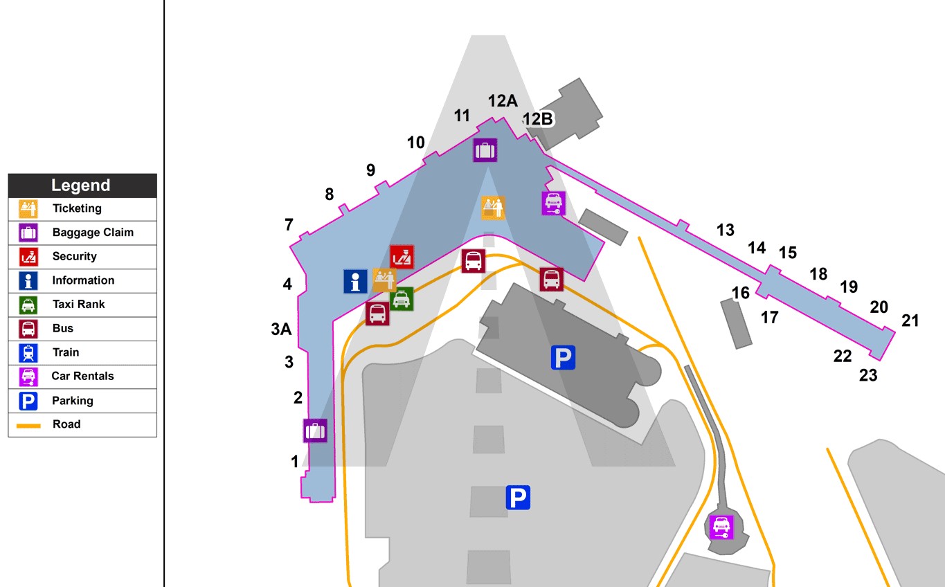 Edinburg aerodrom mapa