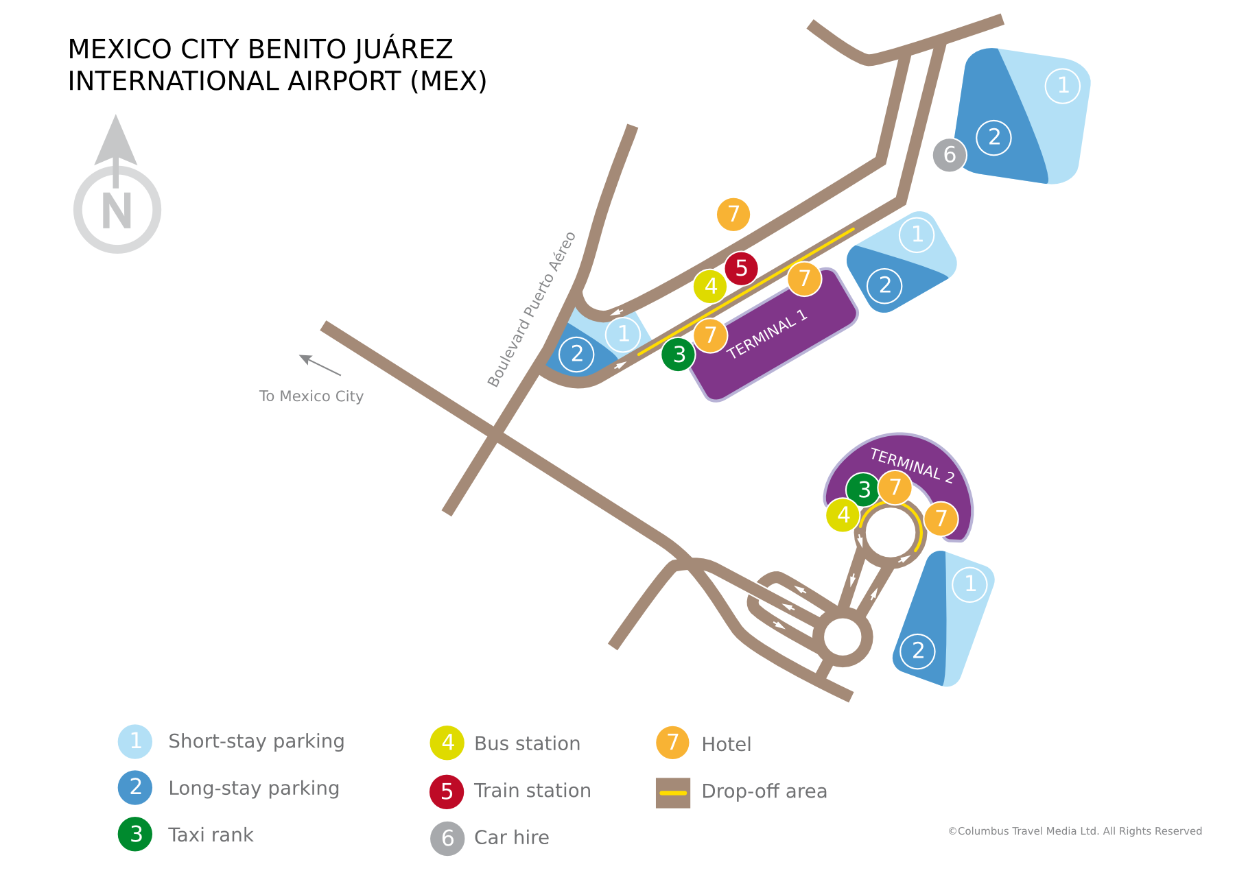 Mapa aerodroma Benito Huarez