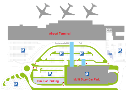 Aerodrom Inzbruk mapa